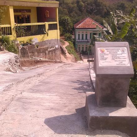 Pembangunan TPT Kp Jalan Cagak Rw 03