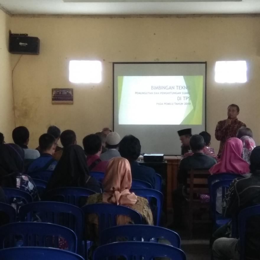 Bimtek Pemungutan dan Penghitungan Suara Pemilu 2019