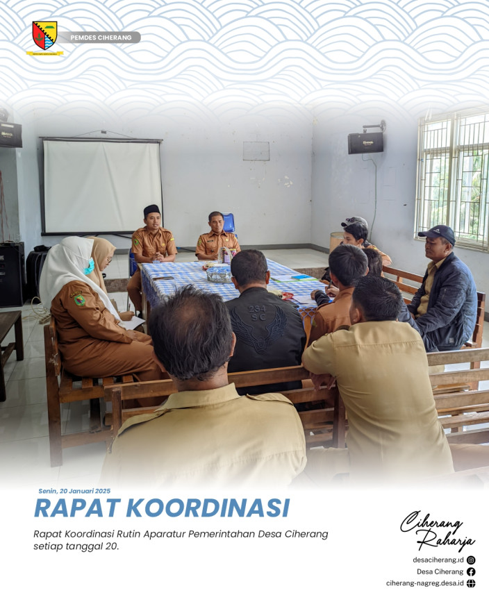RAPAT KOORDINASI PEMDES CIHERANG