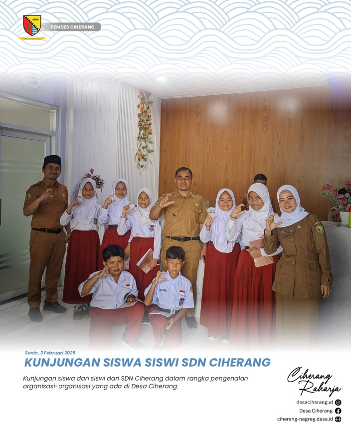 KUNJUNGAN SISWA SISWI SDN CIHERANG