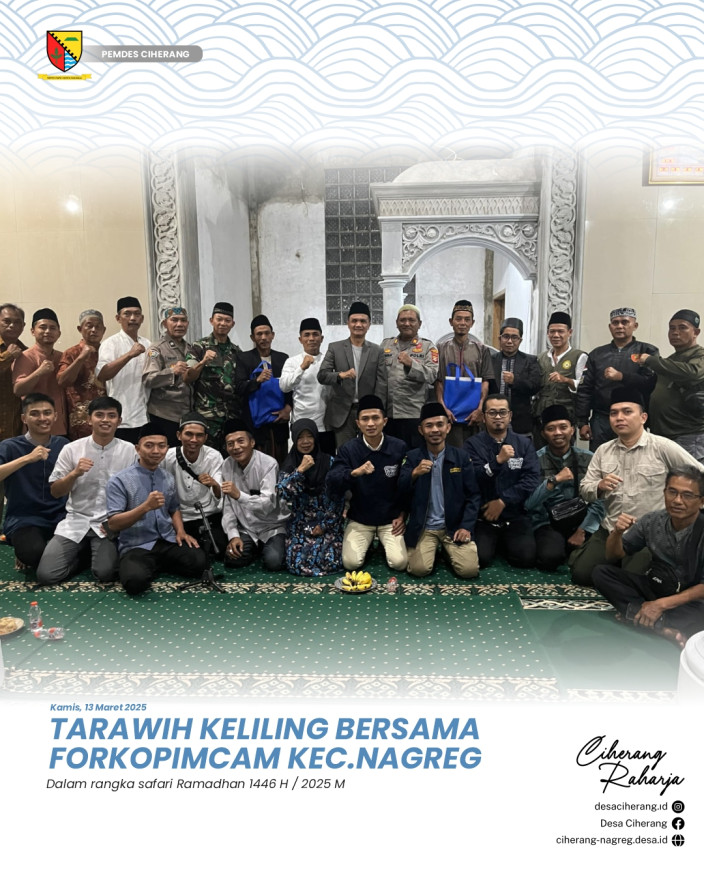 SAFARI RAMADHAN : TARAWIH KELILING BERSAMA FORKOPIMCAM KECAMATAN NAGREG