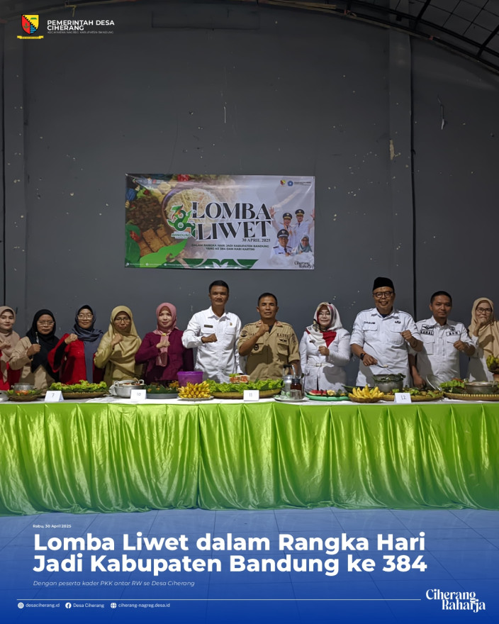 LOMBA LIWET : DALAM RANGKA MEMERIAHKAN HARI JADI KABUPATEN BANDUNG KE 384